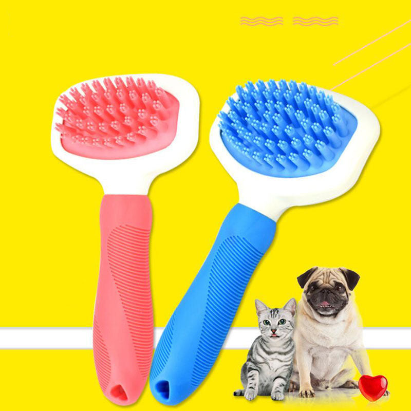 Blue Light High Quality Silicone Pet Brush