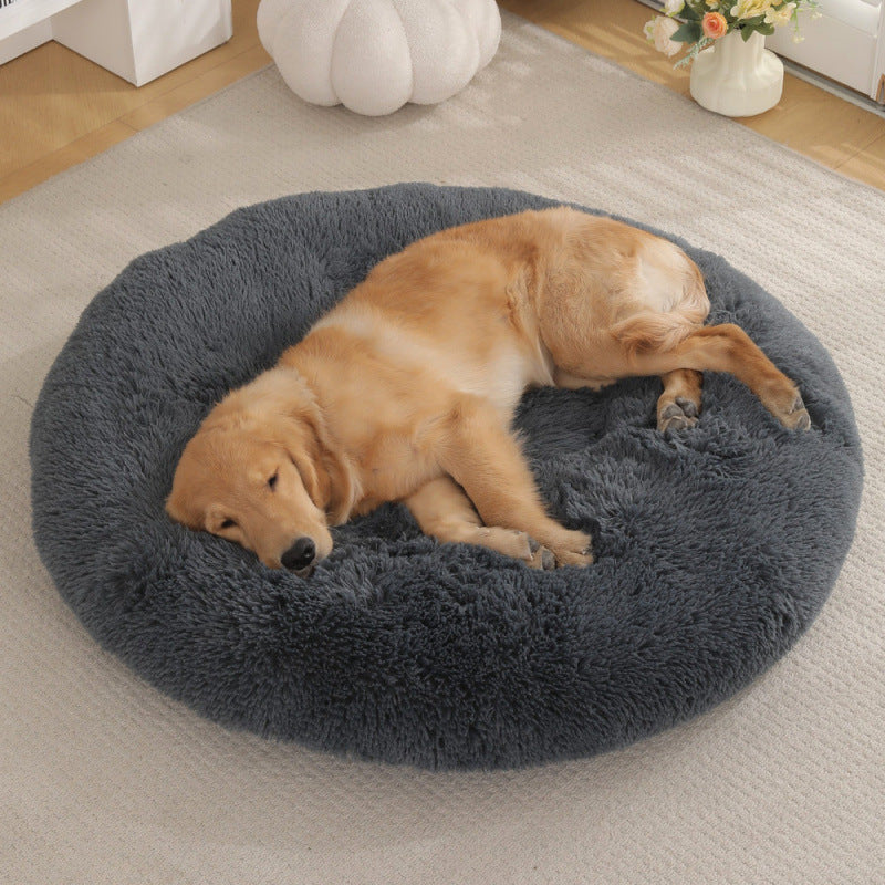 Round Pet Plush Bed