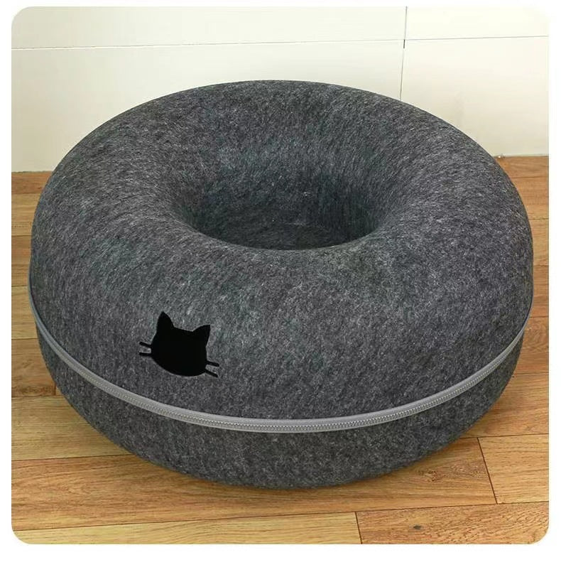 Pet Comfortable Round Tunnel Bed