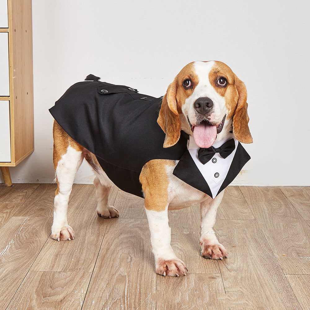 Pet Swallowtail Wedding Clothing Suit Jacket