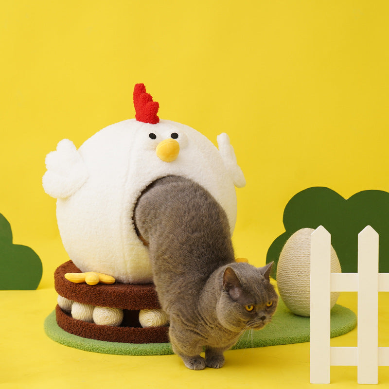 Cooling Summer Cat House Turntable Toys