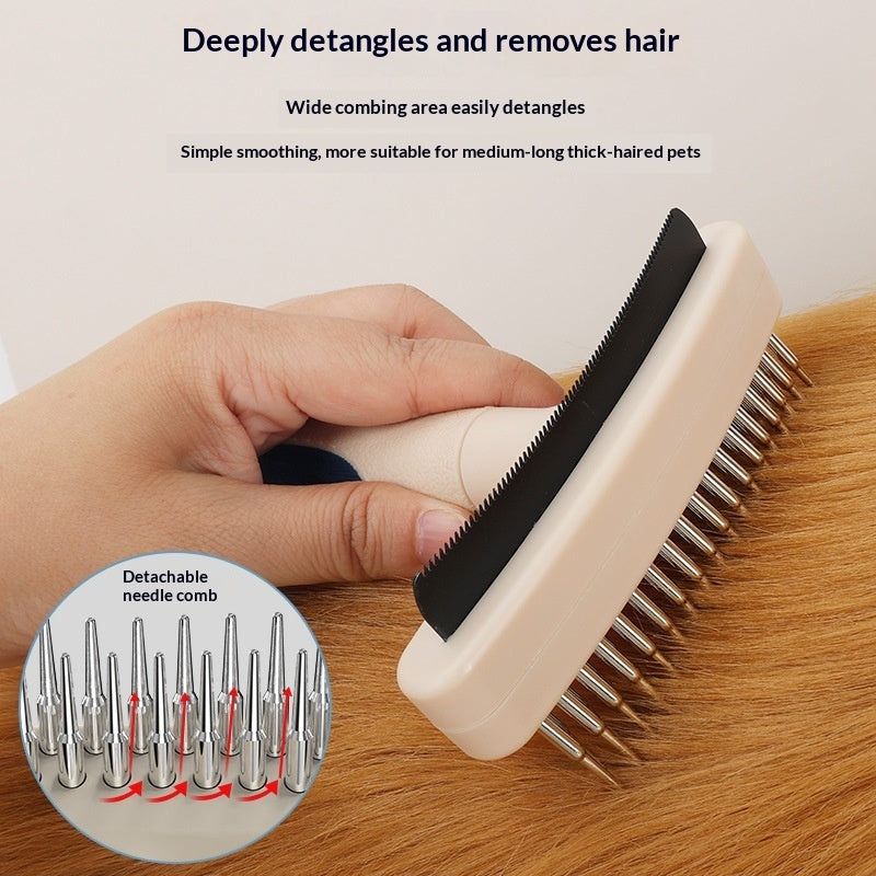 Pet Grooming Brush For Removing Loose Hair