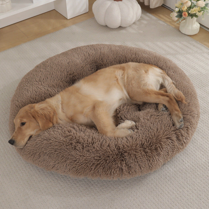 Round Pet Plush Bed