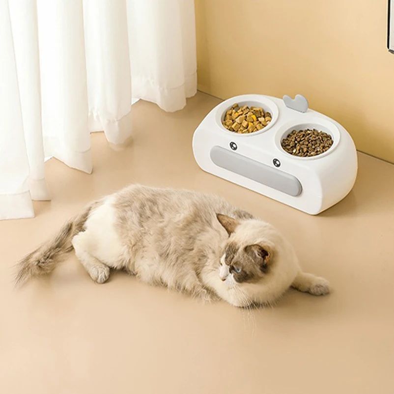 Duck Design Pet Double Bowl
