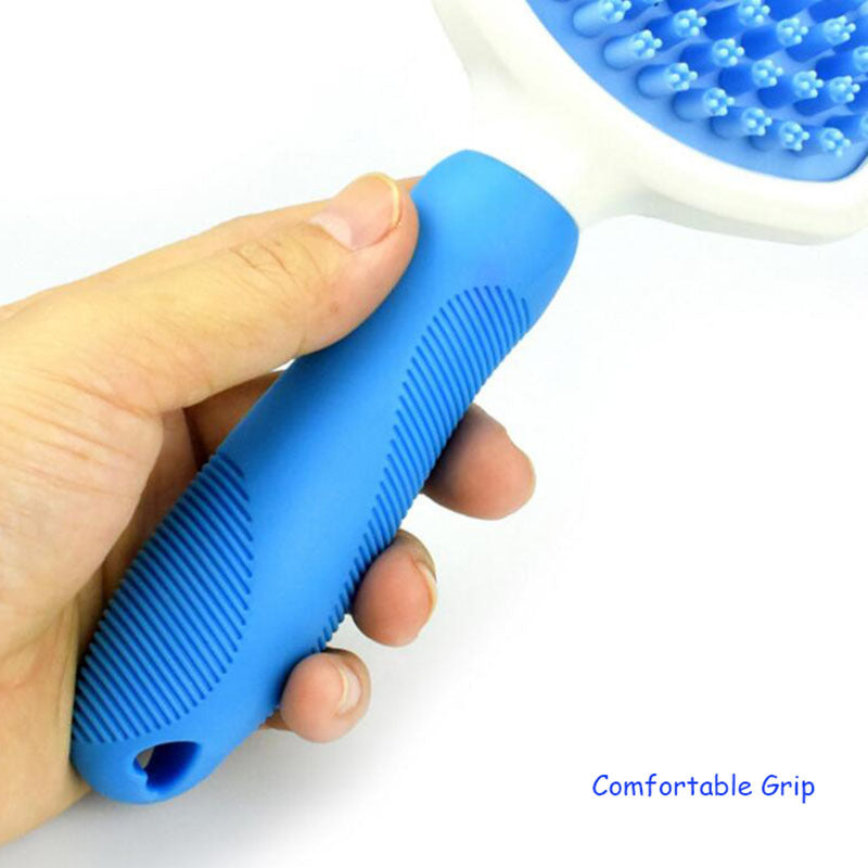 Blue Light High Quality Silicone Pet Brush