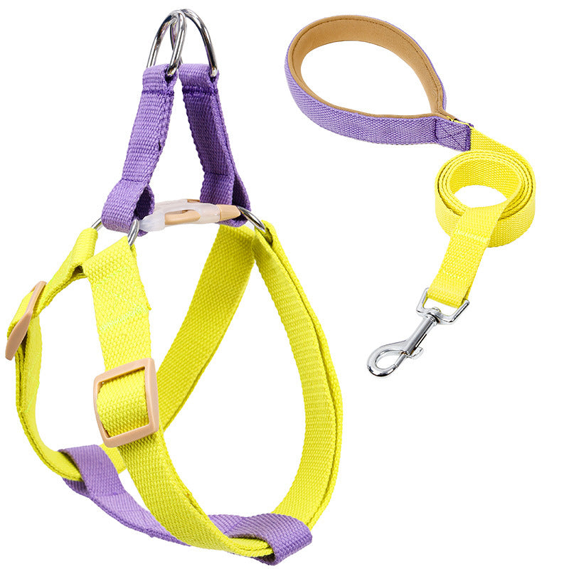 Color Pet Drawstring Vest-style Dog Leash