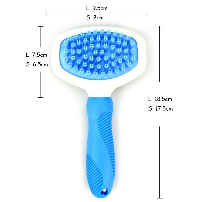 Blue Light High Quality Silicone Pet Brush