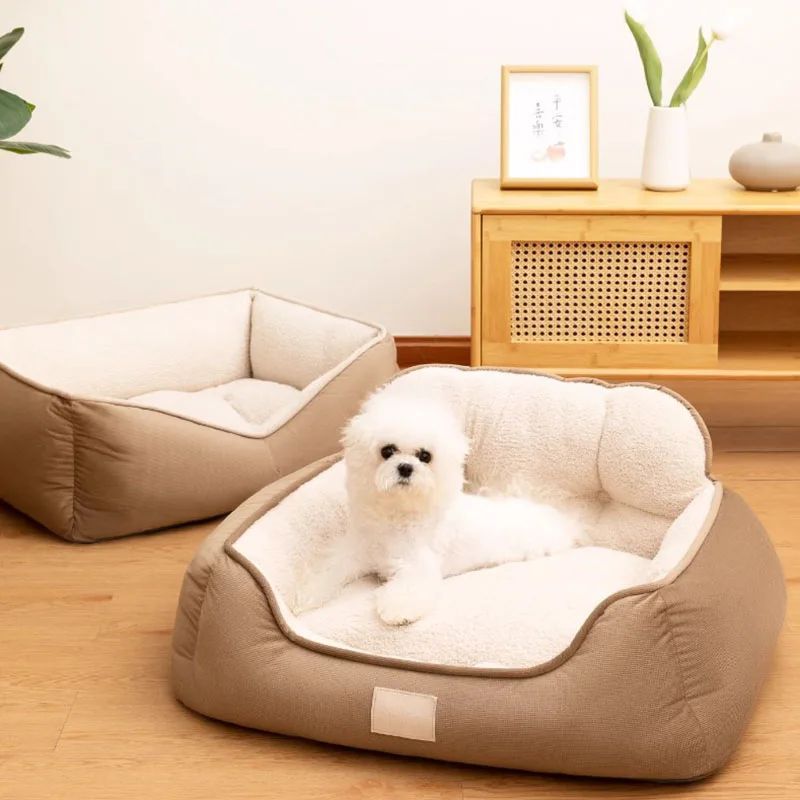 Cozy Plush Pet Warm Bed