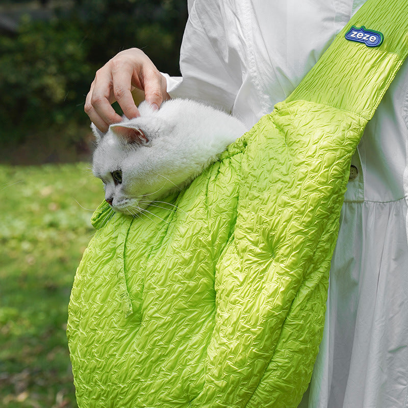 Pet Portable Shoulder Diagonal Warm Carrier