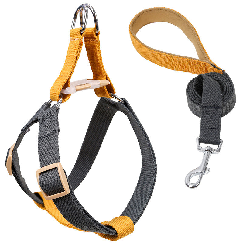 Color Pet Drawstring Vest-style Dog Leash